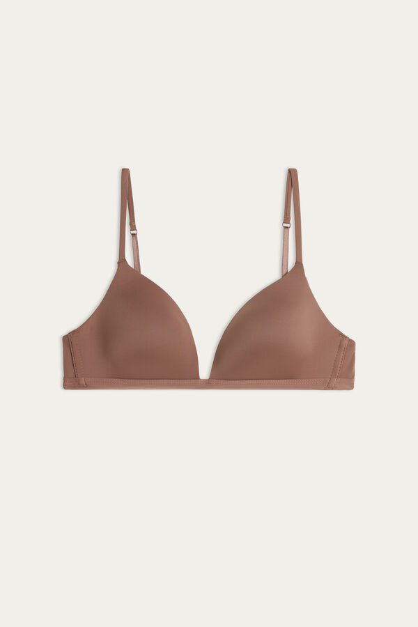 Intimssimi Tiziana Microfiber Triangle Bra Natural | GRCIF67118