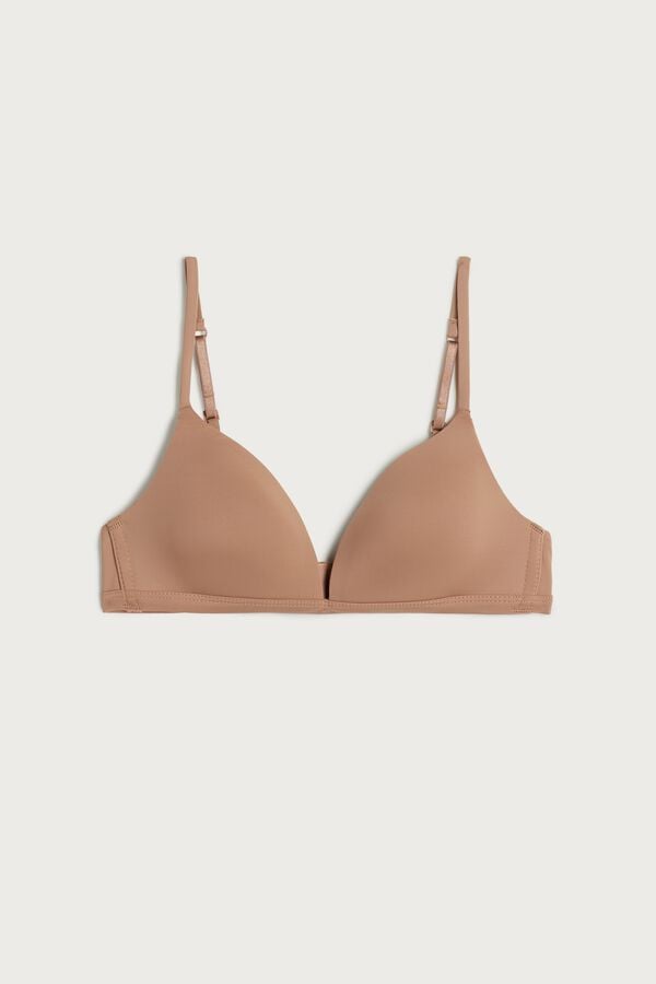 Intimssimi Tiziana Microfiber Triangle Bra Natural | QGRWA29057