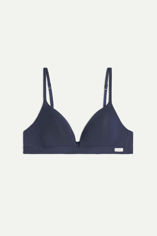 Intimssimi Tiziana Triangle Bra in βαμβακερα μπλε | AGRWC11734