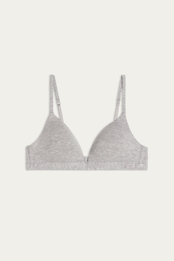 Intimssimi Tiziana Triangle Bra in βαμβακερα γκρι | SGRVO87052