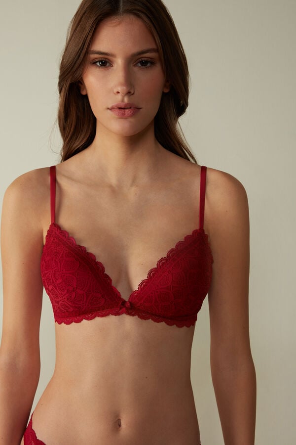 Intimssimi Tiziana Triangle Bra in δαντελα κοκκινα | MGRFT20678