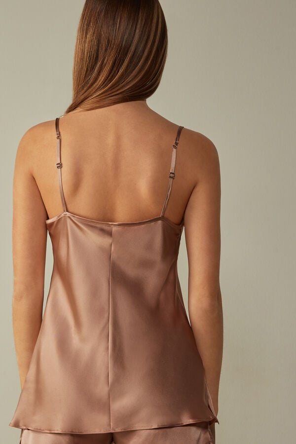 Intimssimi Top in Silk Satin Natural | GRICD24290