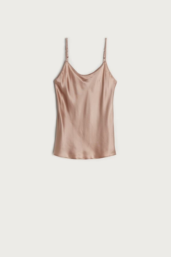 Intimssimi Top in Silk Satin Natural | GRICD24290