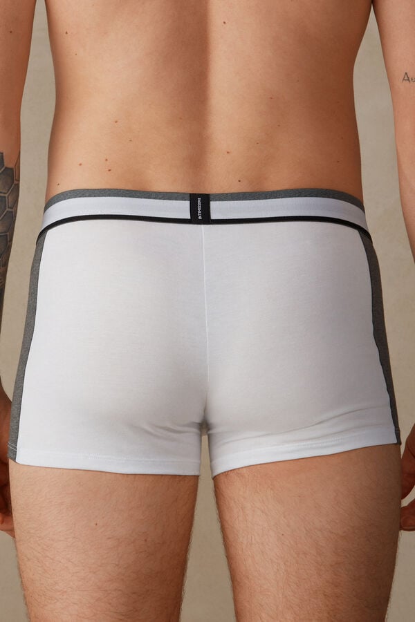 Intimssimi Two-tone Boxers in Stretch Supima® βαμβακερα γκρι | GRJZR39851