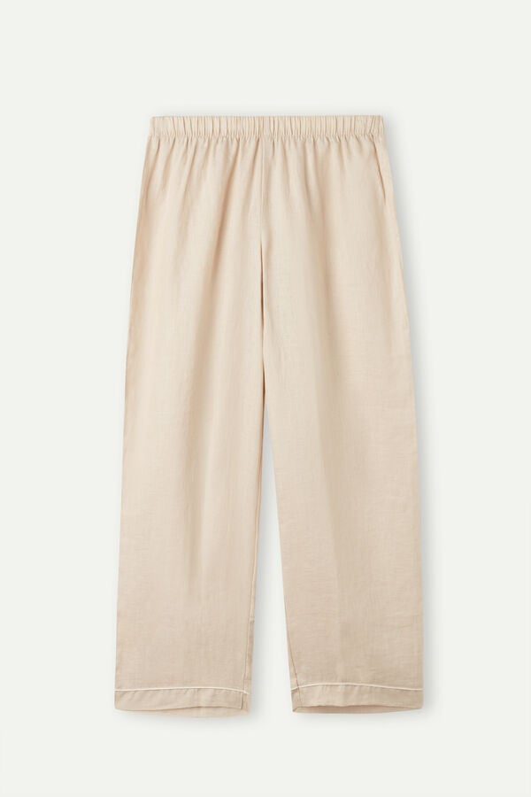 Intimssimi Yacht Night Linen Pants Natural | DGRKV32266