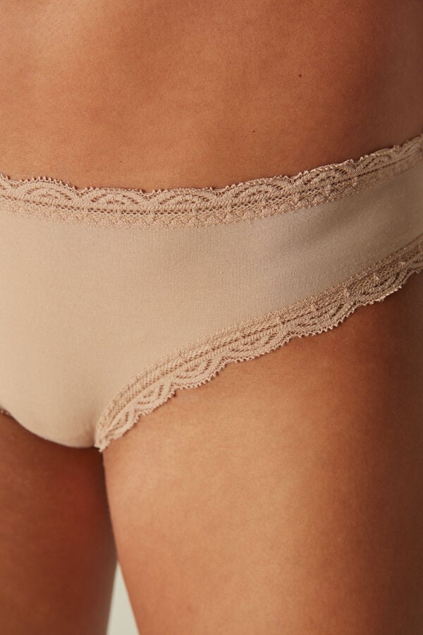 Intimssimi βαμβακερα and δαντελα Panties Natural | MGRFT25535