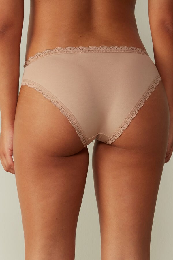 Intimssimi βαμβακερα and δαντελα Panties Natural | MGRFT25535