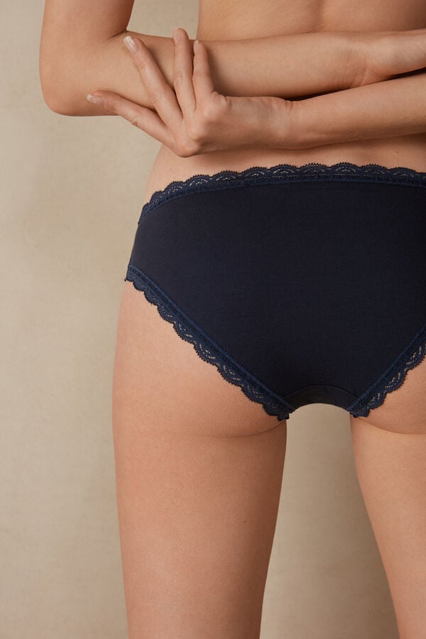 Intimssimi βαμβακερα and δαντελα Panties μπλε | ZGRMJ93742