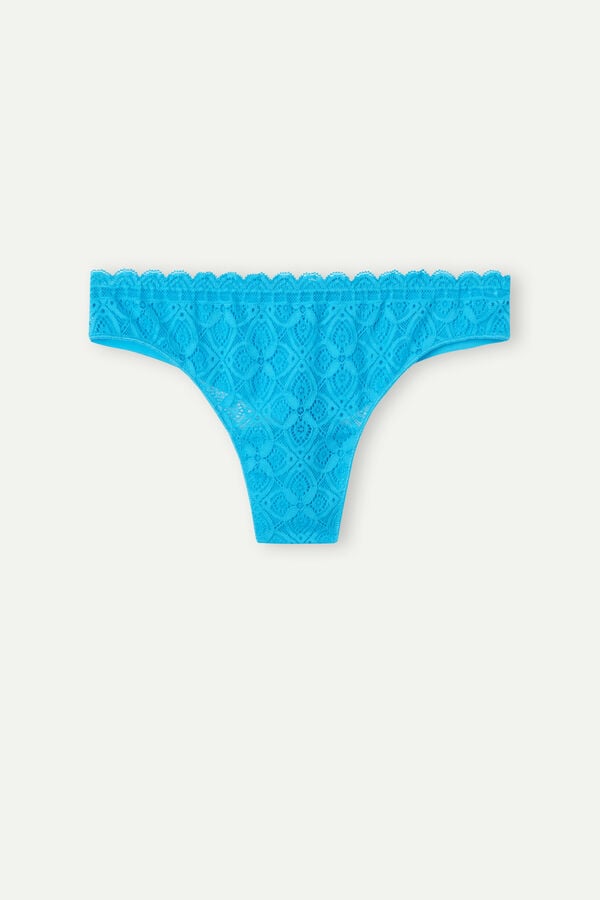 Intimssimi δαντελα and Microfiber Brazilian μπλε | GRXMI19041