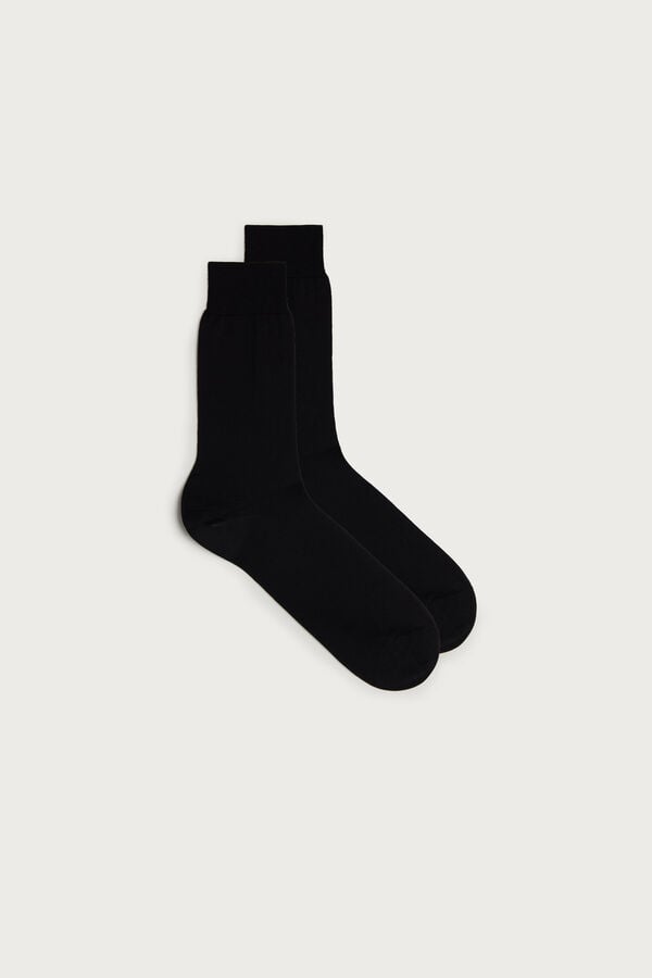 Intimssimi κοντο Sateen Egyptian βαμβακερα Socks μαυρα | SGRVO80855