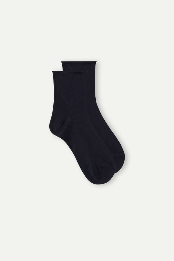 Intimssimi κοντο Socks in Stretch Supima® βαμβακερα μπλε | MGRFT17919