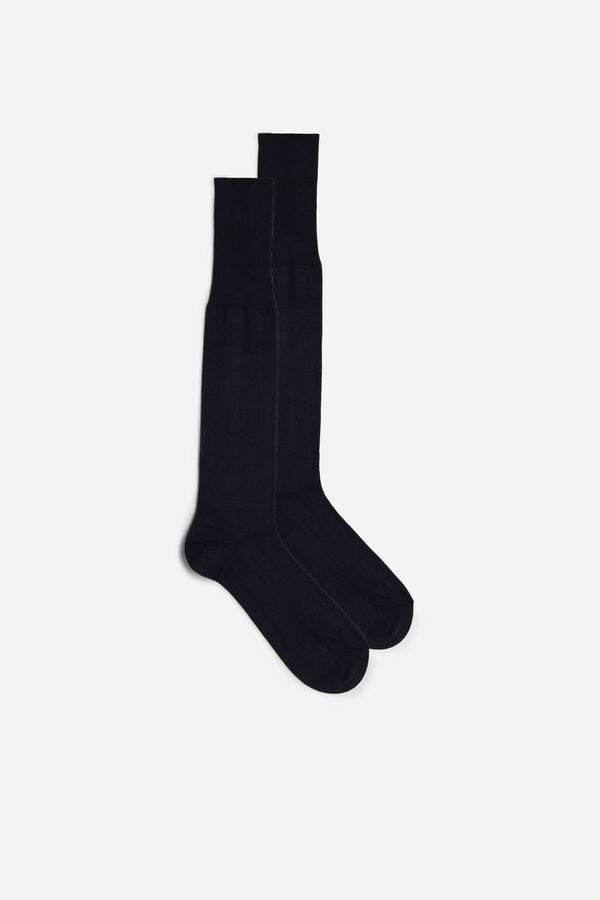 Intimssimi ψηλεσ Cashmere-Silk-βαμβακερα Blend Socks μπλε | AGRWC89298