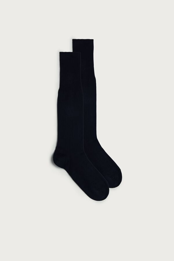 Intimssimi ψηλεσ Warm βαμβακερα Socks μπλε | GRZPD70206