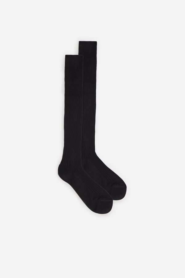 Intimssimi ψηλεσ Πλευρωτός Egyptian βαμβακερα Socks γκρι | GGRUC73453